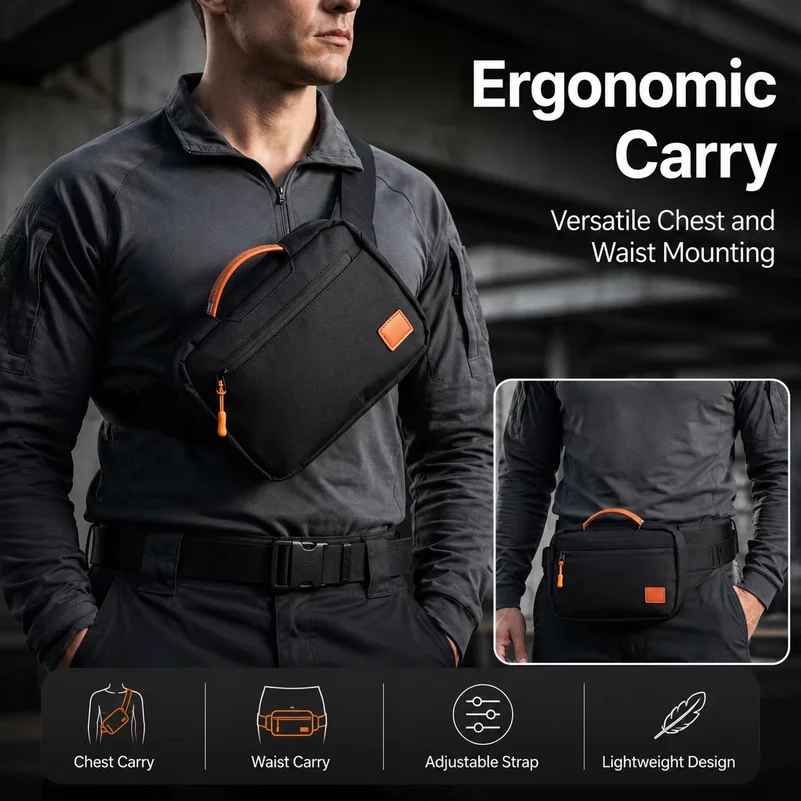 Magnetic Quick Draw Tactical G - Edc Concealed Carry Sling Bag recension och pris