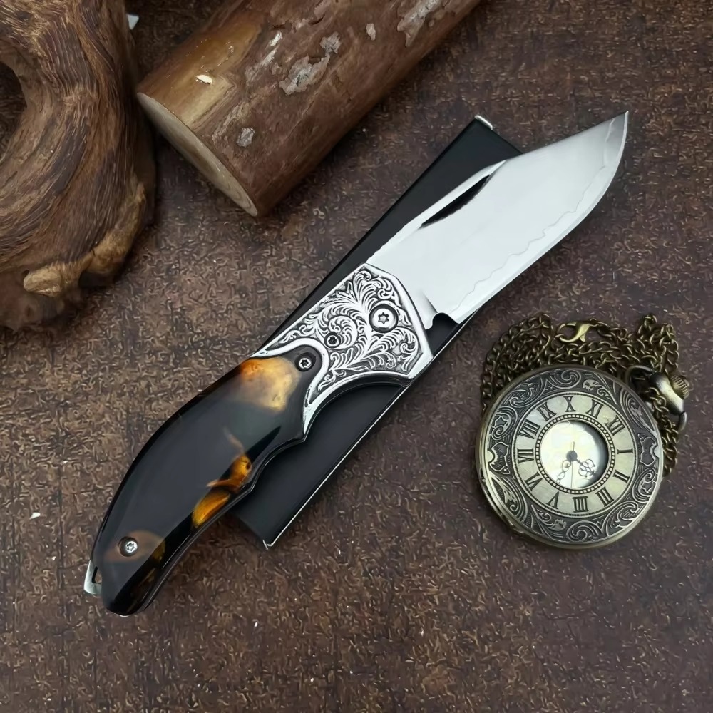 SDK-11 Outdoor Folding Knife w - Edc Carry Clip recension och pris