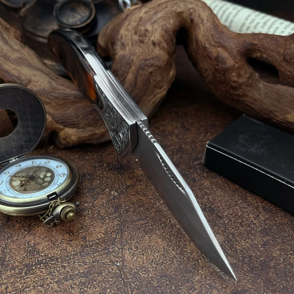 SDK-11 Outdoor Folding Knife w - Edc Carry Clip recension och pris